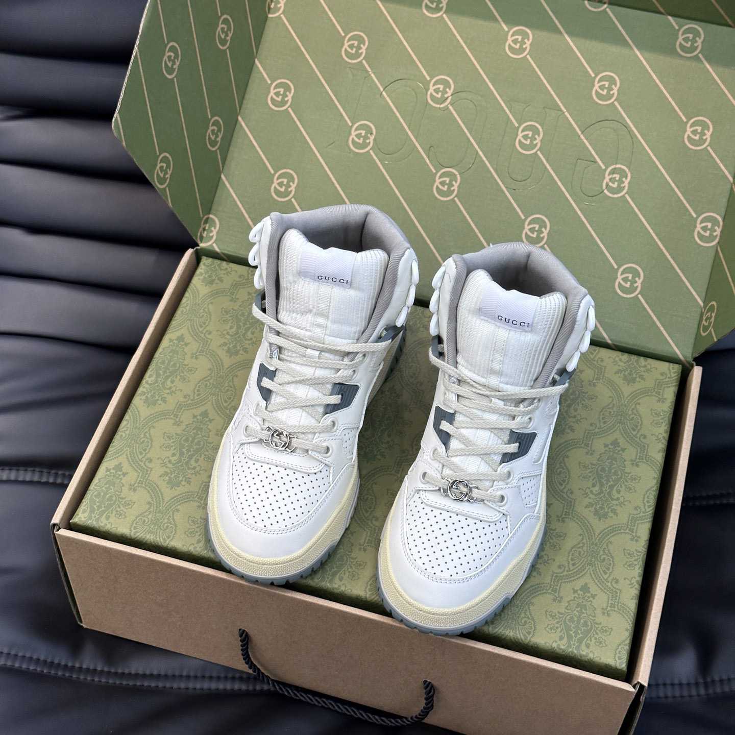 Gucci High Top Distressed Effect Sneaker  - DopestKickz