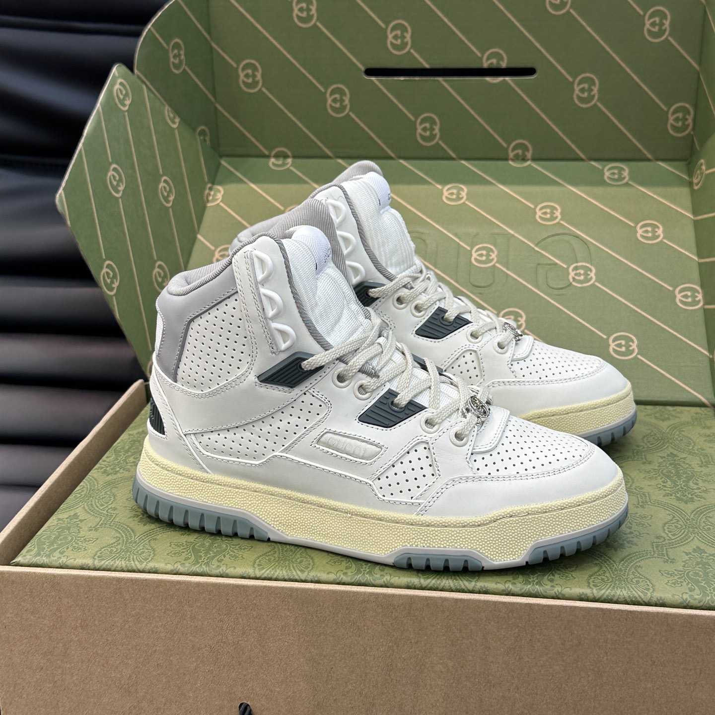 Gucci High Top Distressed Effect Sneaker  - DopestKickz