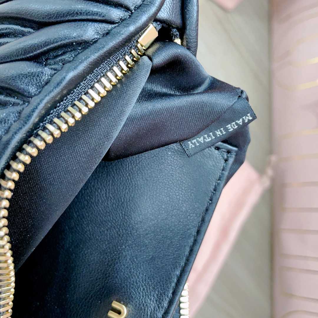 Miu Miu Matelassé Nappa Leather Shoulder Bag - DopestKickz