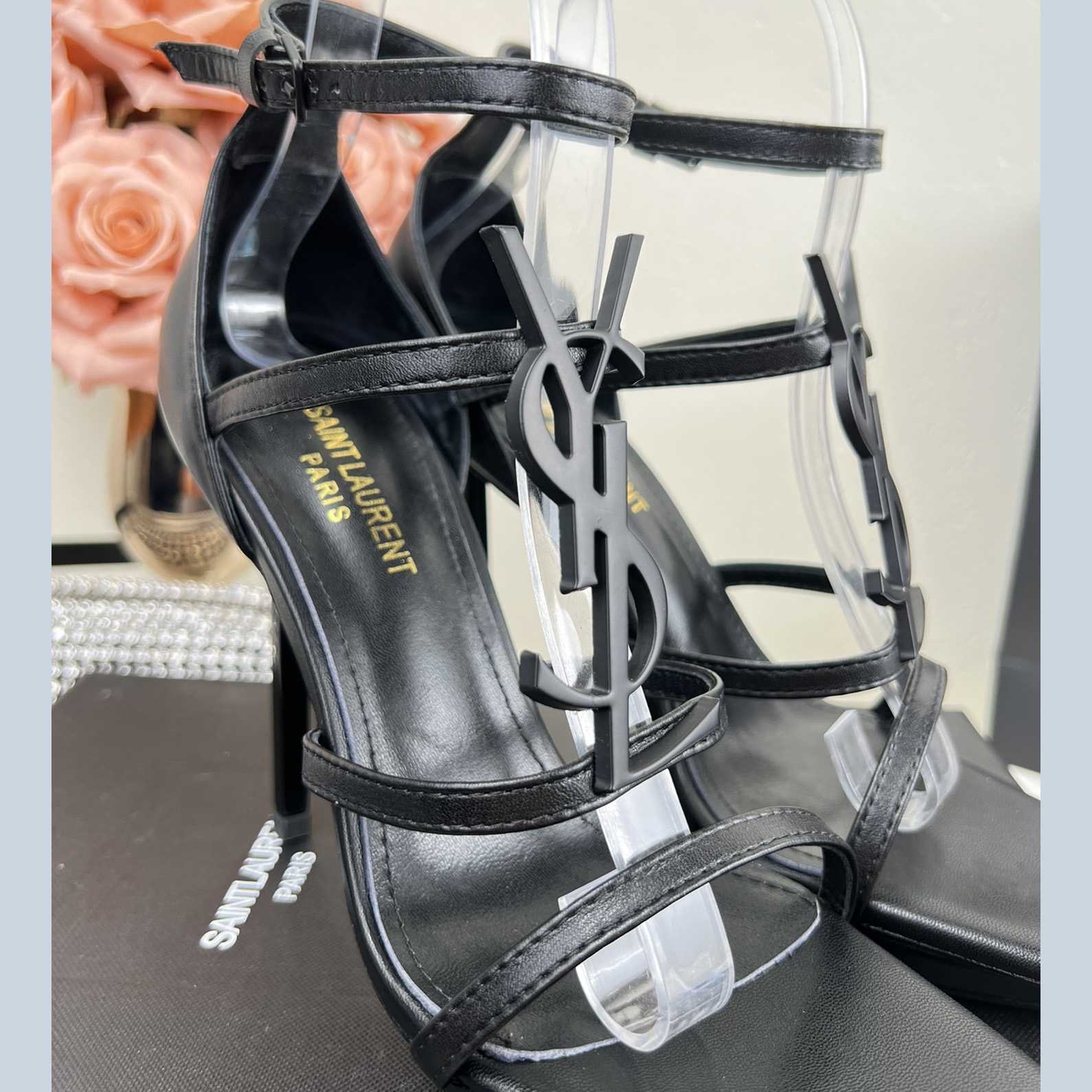 Saint Laurent Cassandra Sandals - DopestKickz