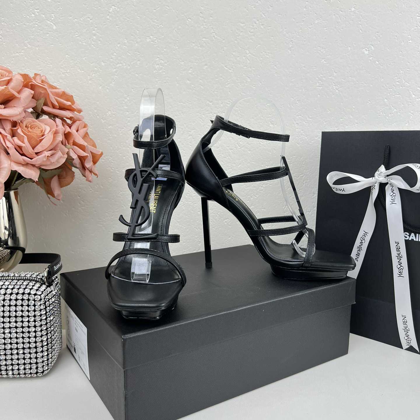 Saint Laurent Cassandra Sandals - DopestKickz