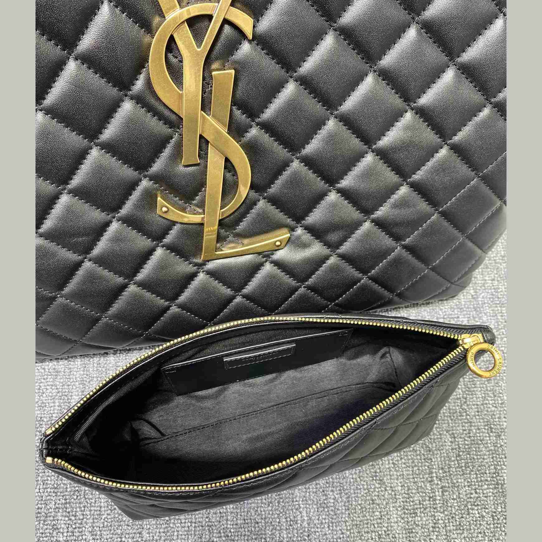 Saint Laurent Icare Maxi Shopping Bag In Quilted Lambskin - DopestKickz