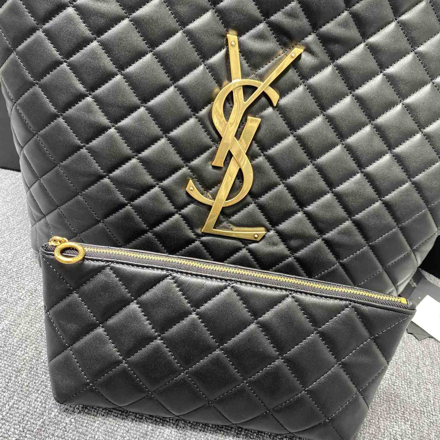 Saint Laurent Icare Maxi Shopping Bag In Quilted Lambskin - DopestKickz