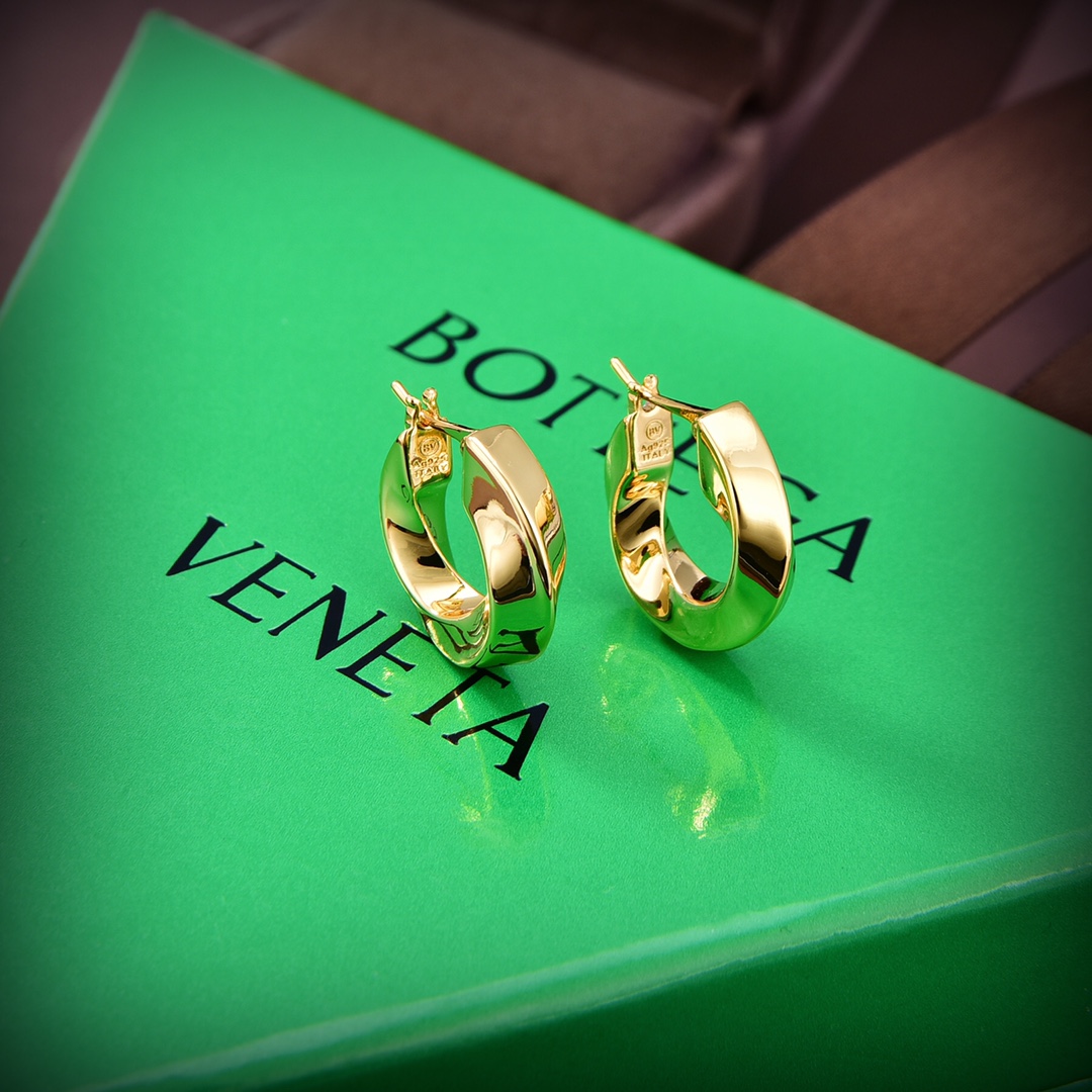 Bottega Veneta Twist Hoop Earrings - DopestKickz