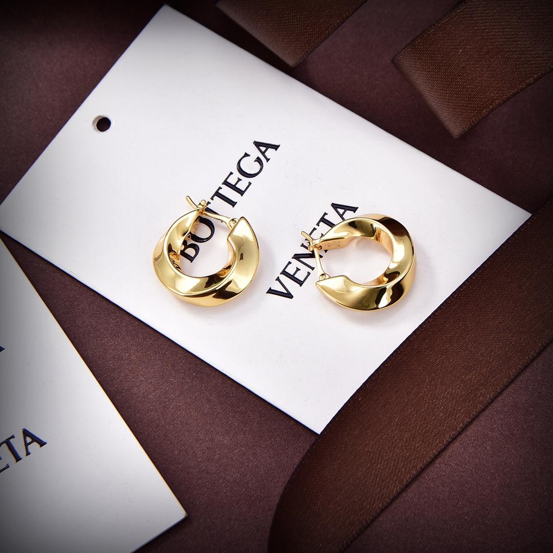 Bottega Veneta Twist Hoop Earrings - DopestKickz