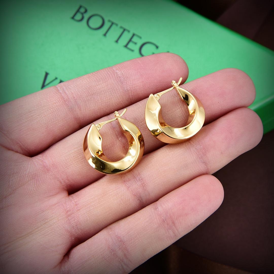 Bottega Veneta Twist Hoop Earrings - DopestKickz