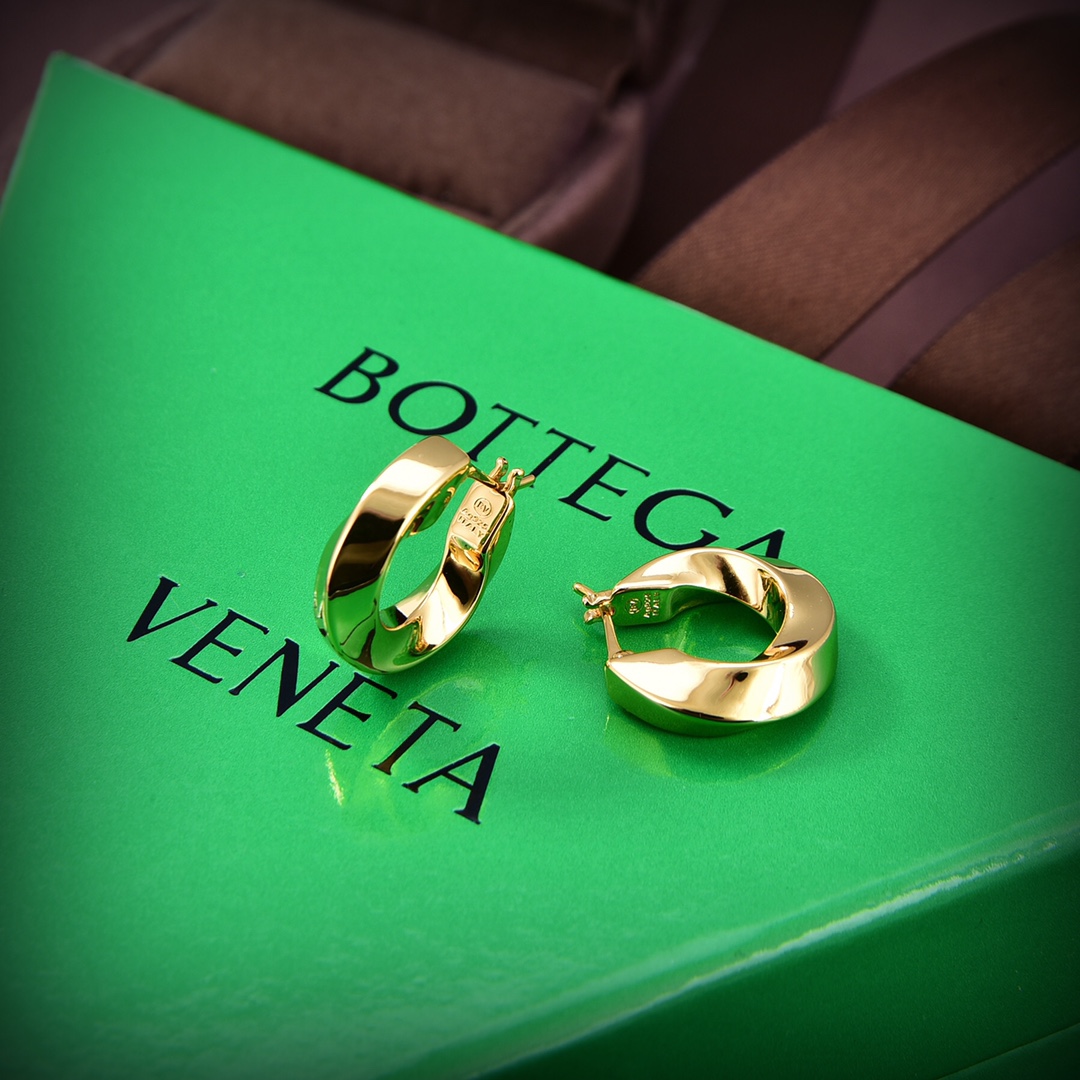 Bottega Veneta Twist Hoop Earrings - DopestKickz
