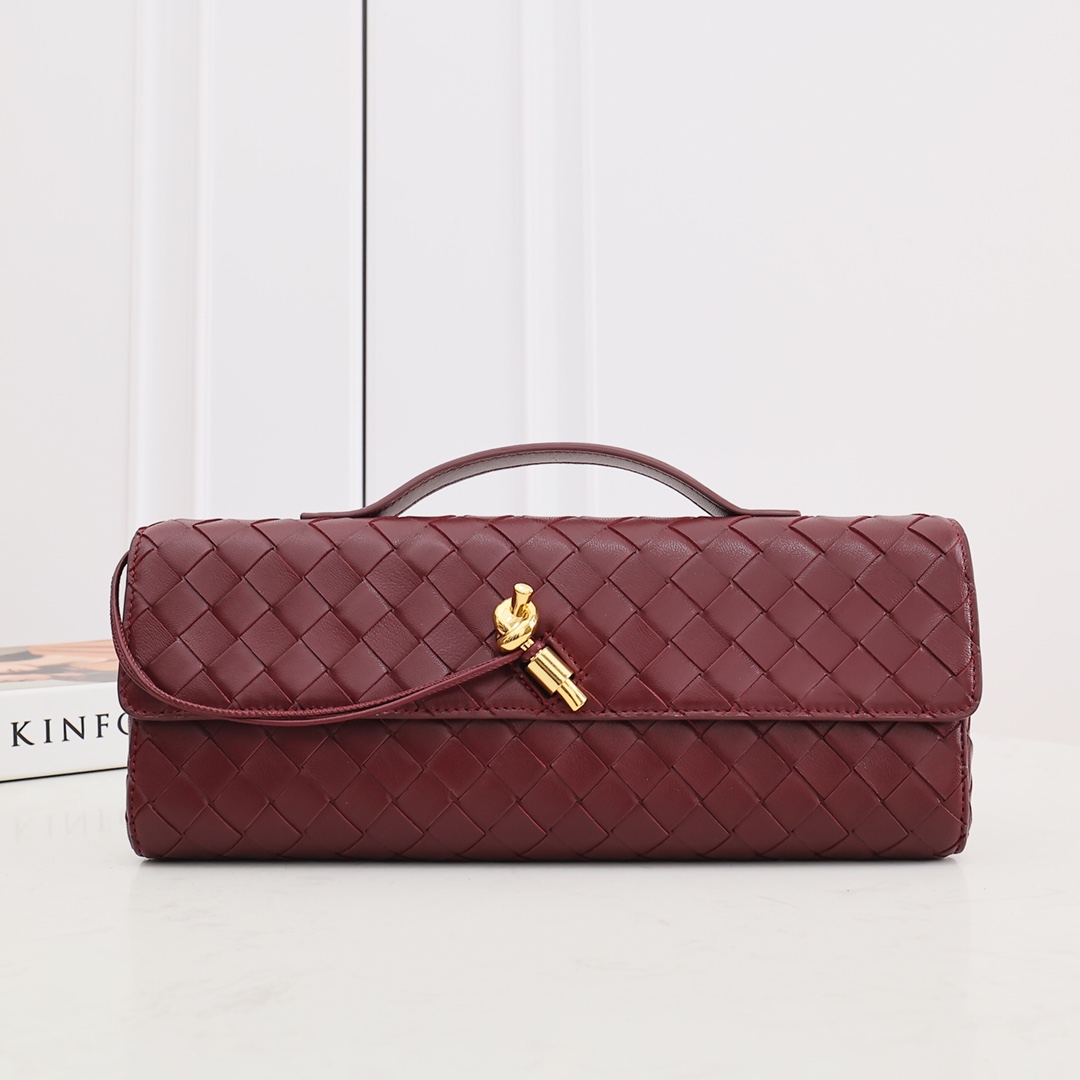 Bottega Veneta Long Clutch Andiamo With Handle - DopestKickz