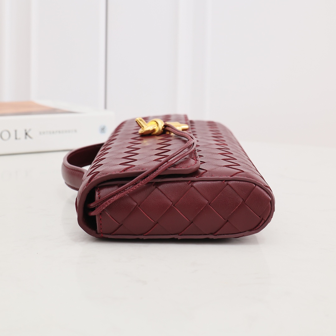 Bottega Veneta Long Clutch Andiamo With Handle - DopestKickz