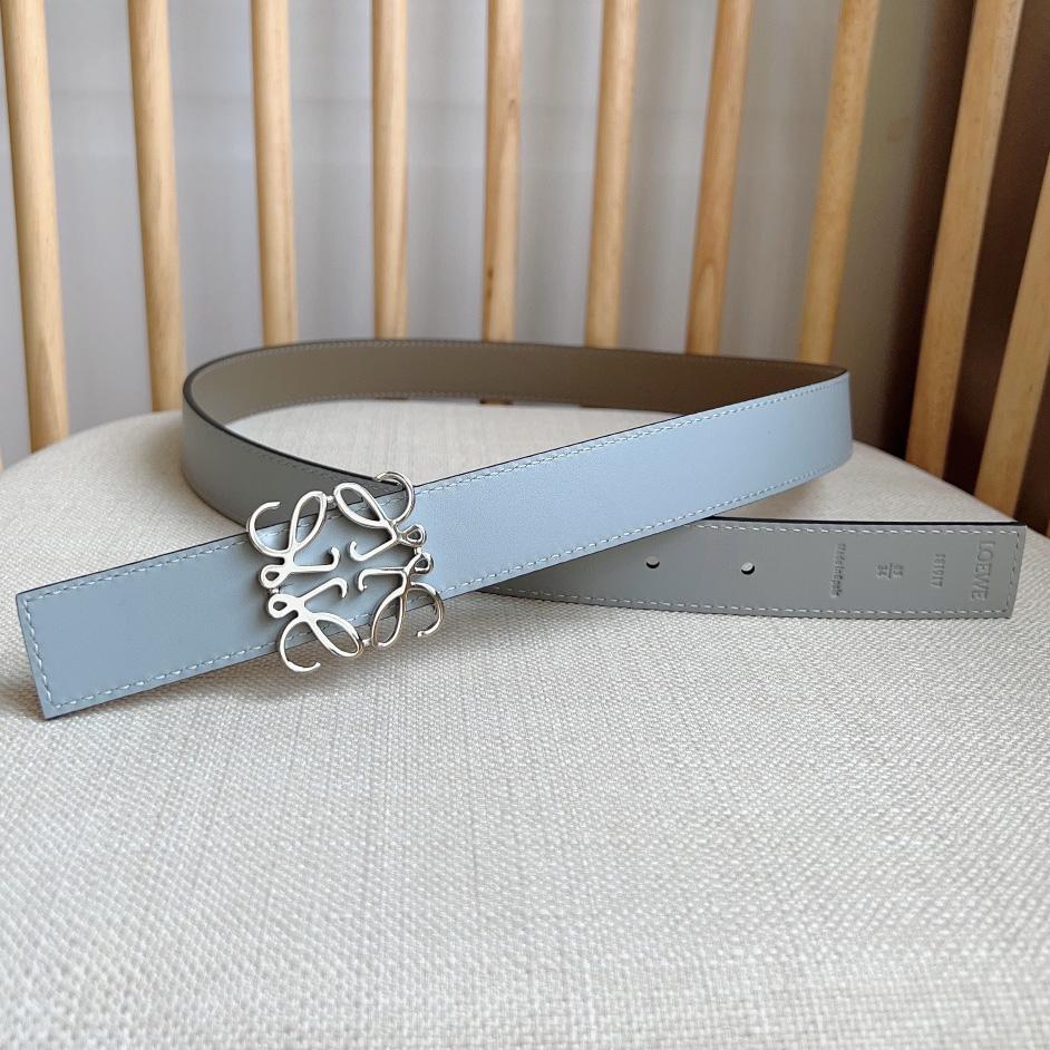 Loewe Reversible Anagram Belt In Smooth Calfskin - DopestKickz