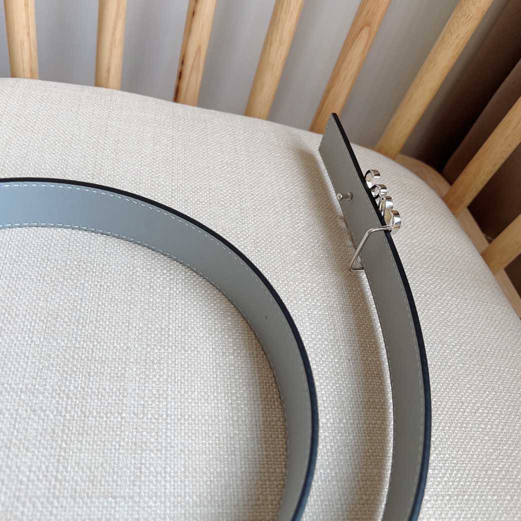 Loewe Reversible Anagram Belt In Smooth Calfskin - DopestKickz