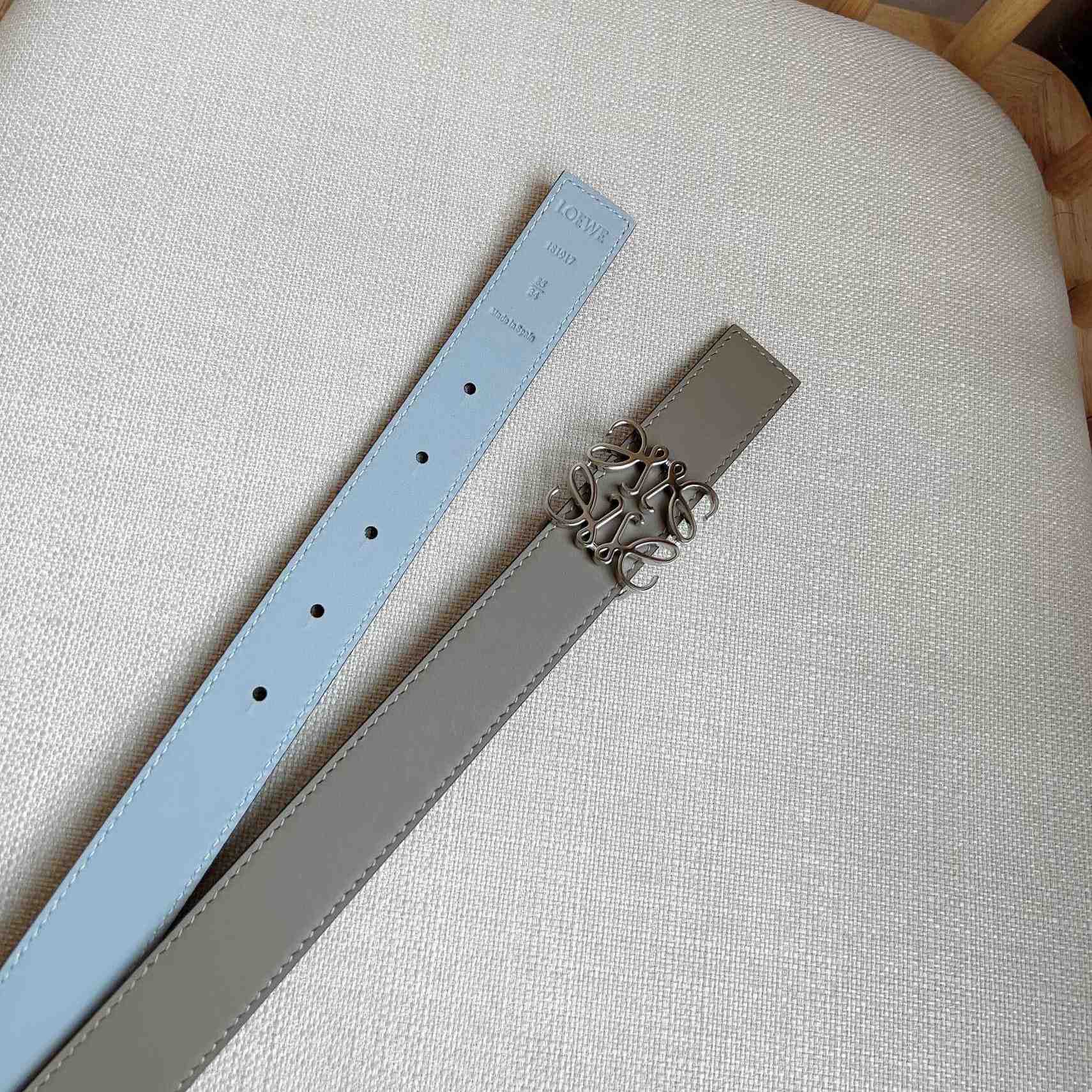 Loewe Reversible Anagram Belt In Smooth Calfskin - DopestKickz