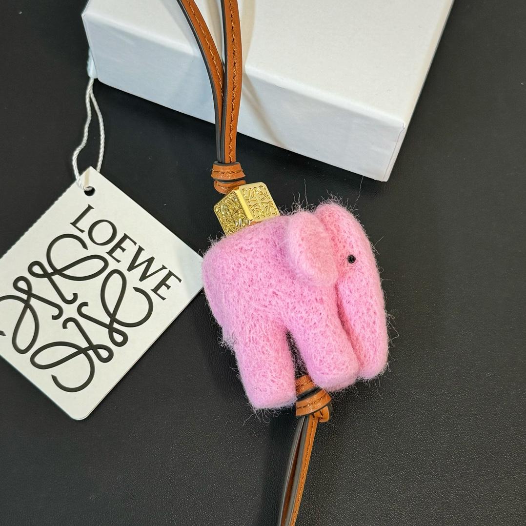 Loewe Elephant Charm In Felt And Calfskin - DopestKickz