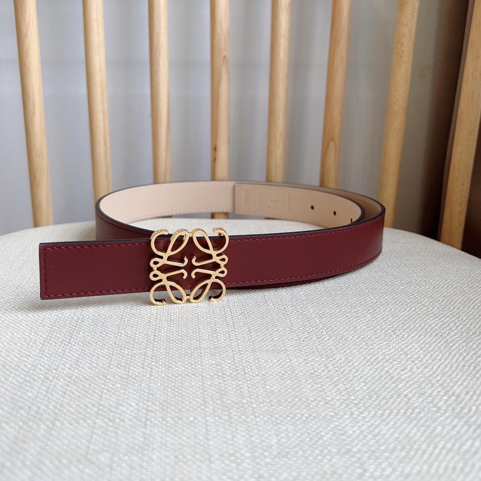 Loewe Reversible Anagram Belt In Smooth Calfskin - DopestKickz