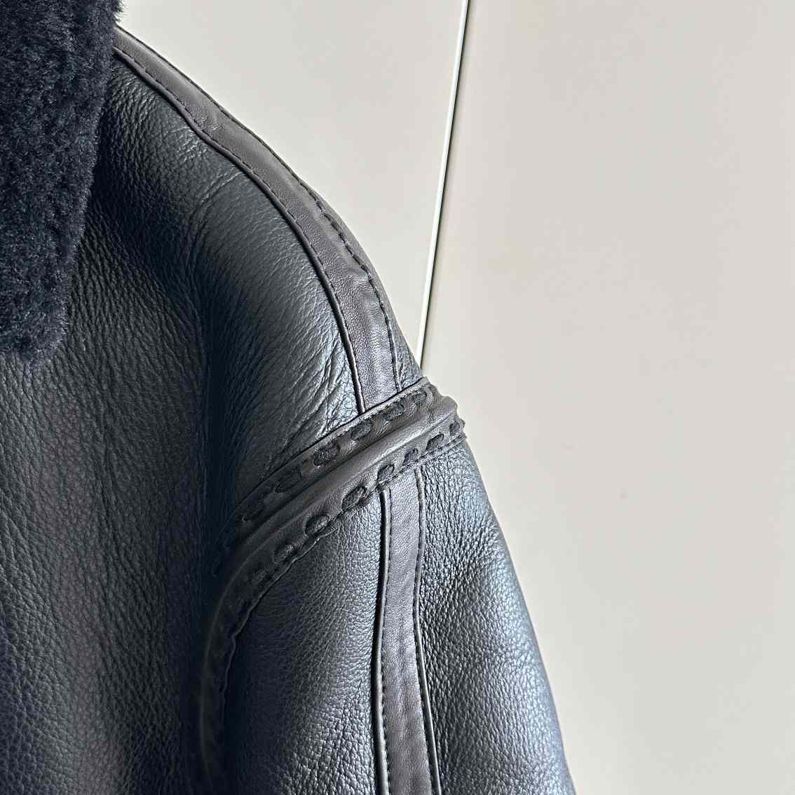 Fendi Black Shearling Jacket - DopestKickz