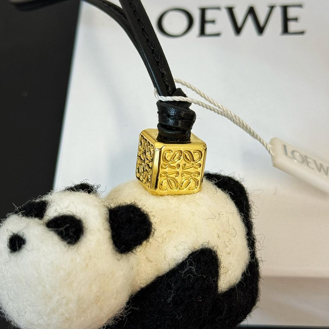Loewe Panda Charm In Felt And Calfskin - DopestKickz