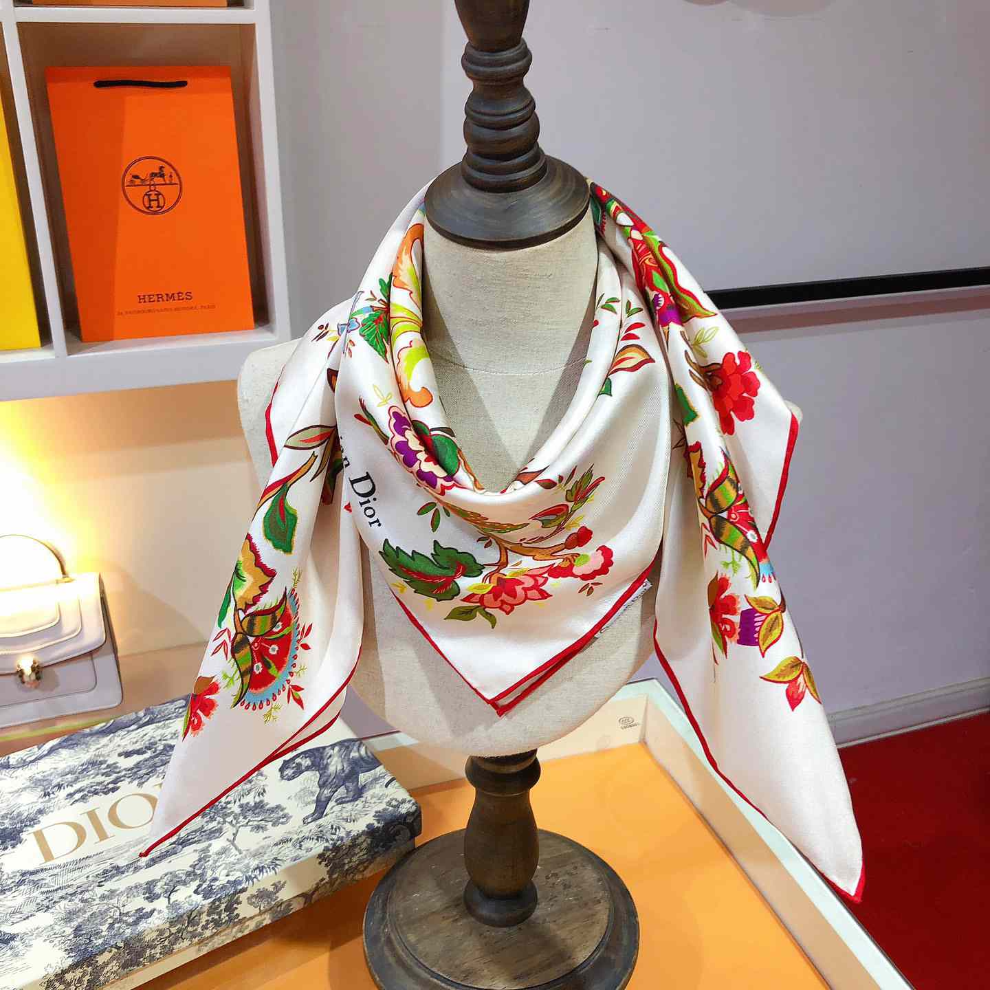 Dior Albero Della  Vita 90 Square Scarf  - DopestKickz