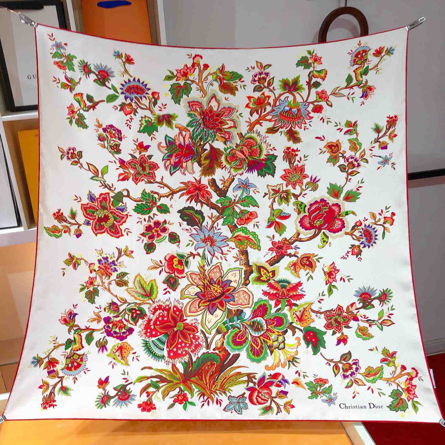 Dior Albero Della  Vita 90 Square Scarf  - DopestKickz