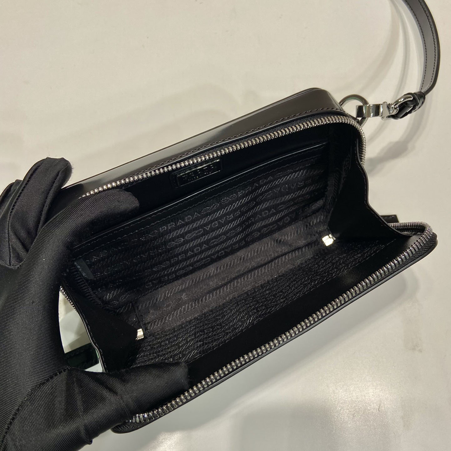 Prada Brique Brushed Leather Bag - DopestKickz