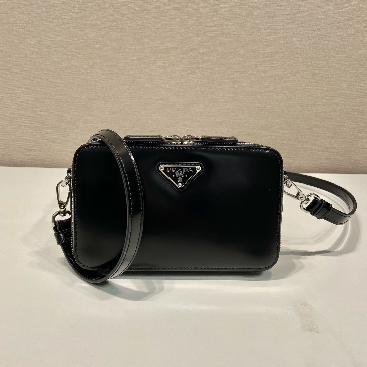 Prada Brique Brushed Leather Bag - DopestKickz