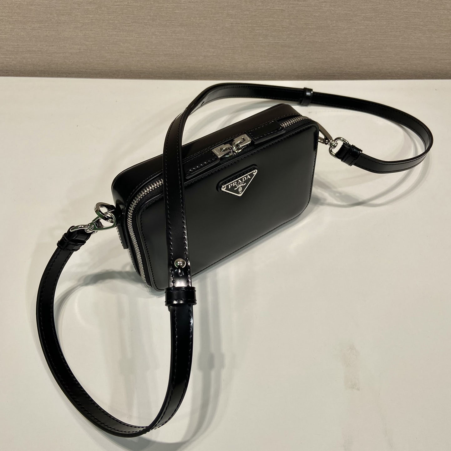 Prada Brique Brushed Leather Bag - DopestKickz