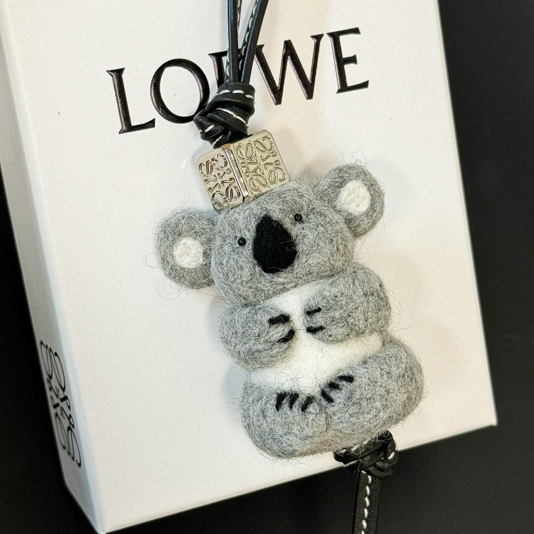 Loewe Koala Charm In Felt And Calfskin - DopestKickz