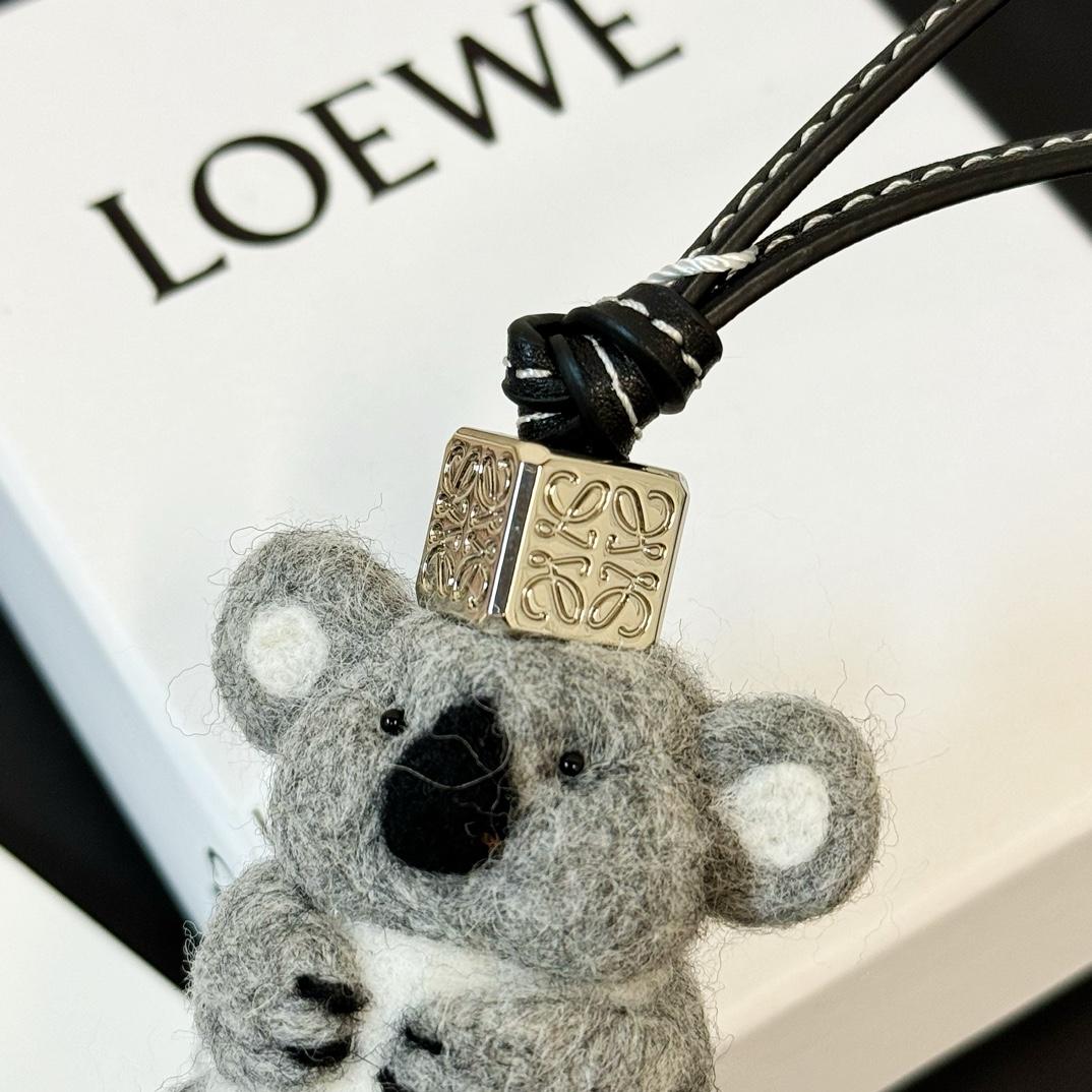 Loewe Koala Charm In Felt And Calfskin - DopestKickz