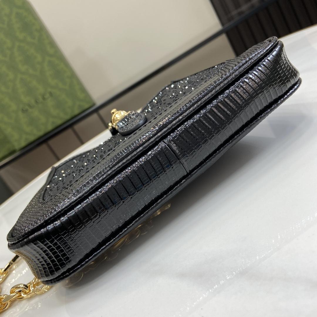 Gucci Jackie 1961 GG Crystal Mini Bag - DopestKickz