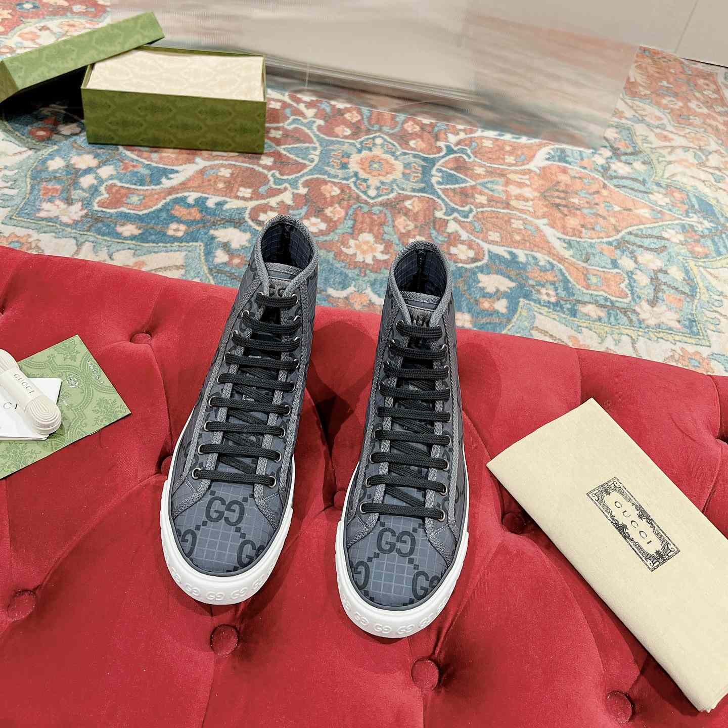 Gucci Tennis 1977 High-top Sneaker(upon uk size) - DopestKickz