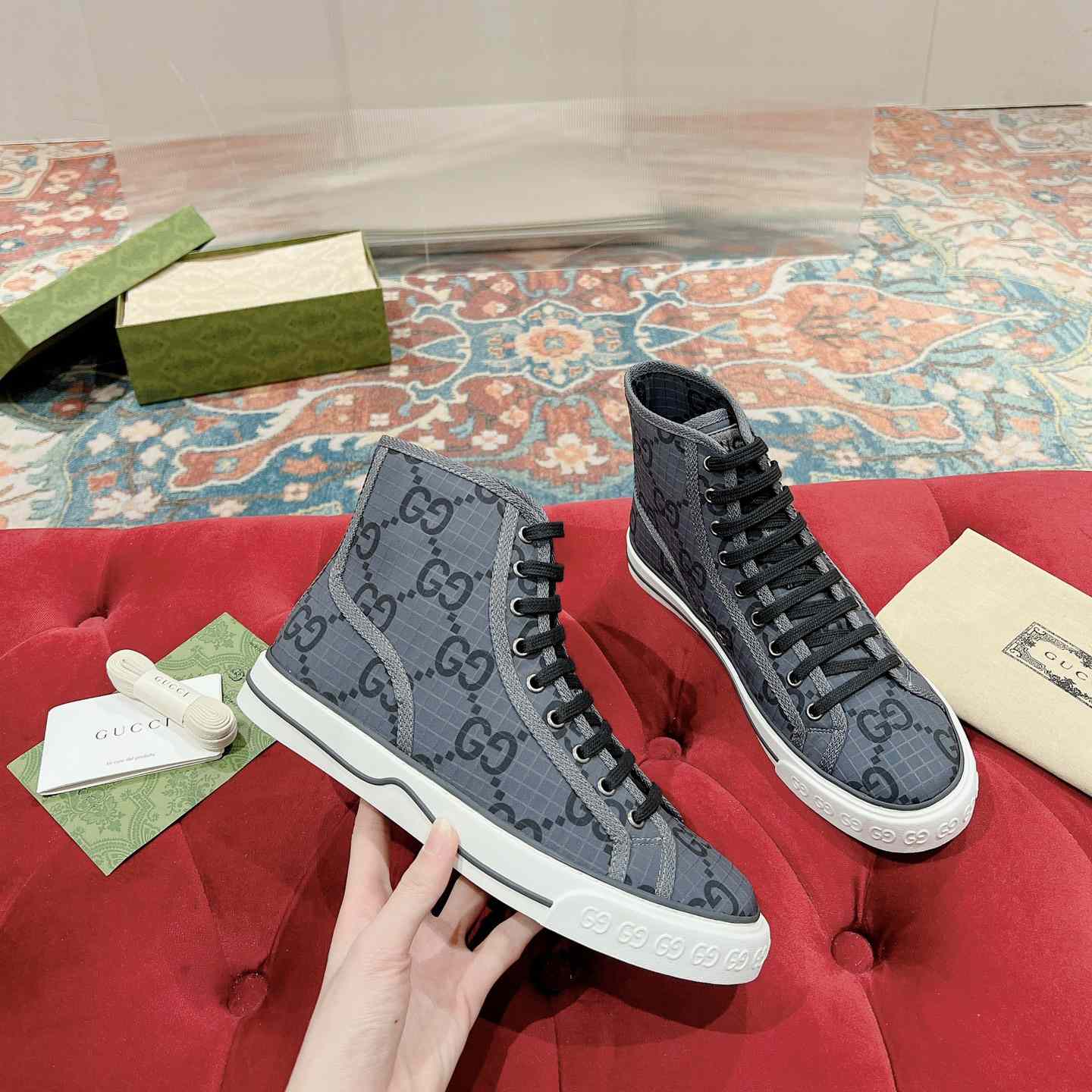 Gucci Tennis 1977 High-top Sneaker(upon uk size) - DopestKickz
