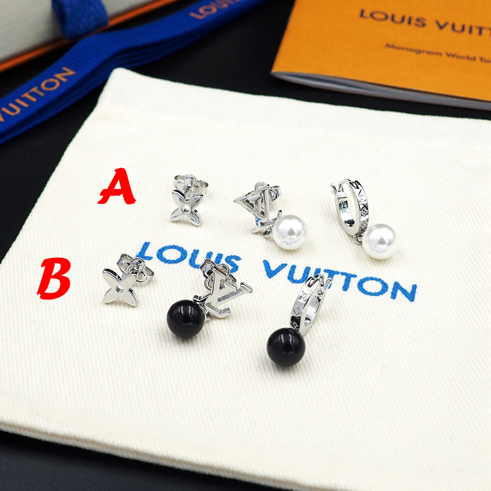 Louis Vuitton Monogram Pearls Earrings - DopestKickz