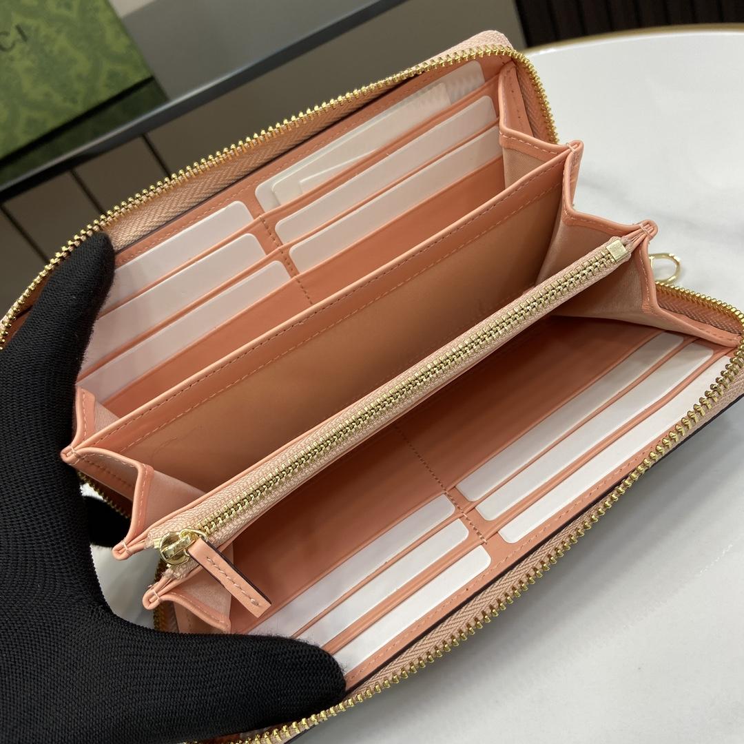 Gucci Zip Around Wallet With Horsebit Print  - DopestKickz