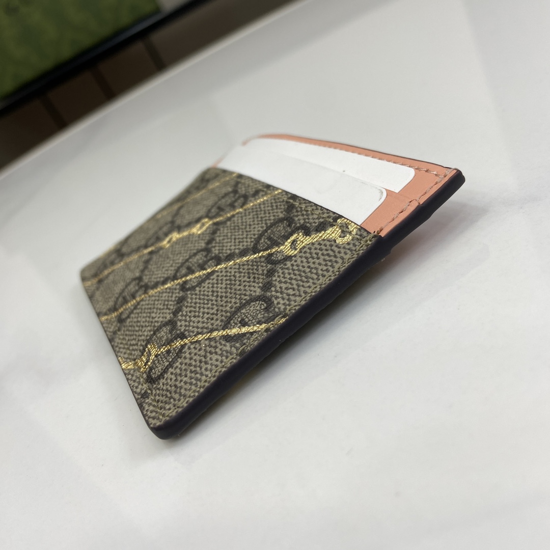 Gucci Card Case With Horsebit Print - DopestKickz
