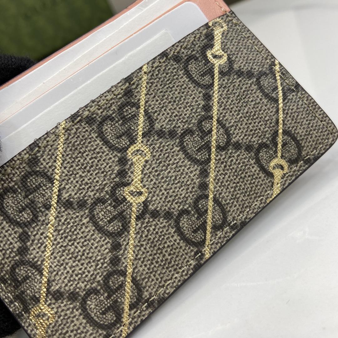 Gucci Card Case With Horsebit Print - DopestKickz