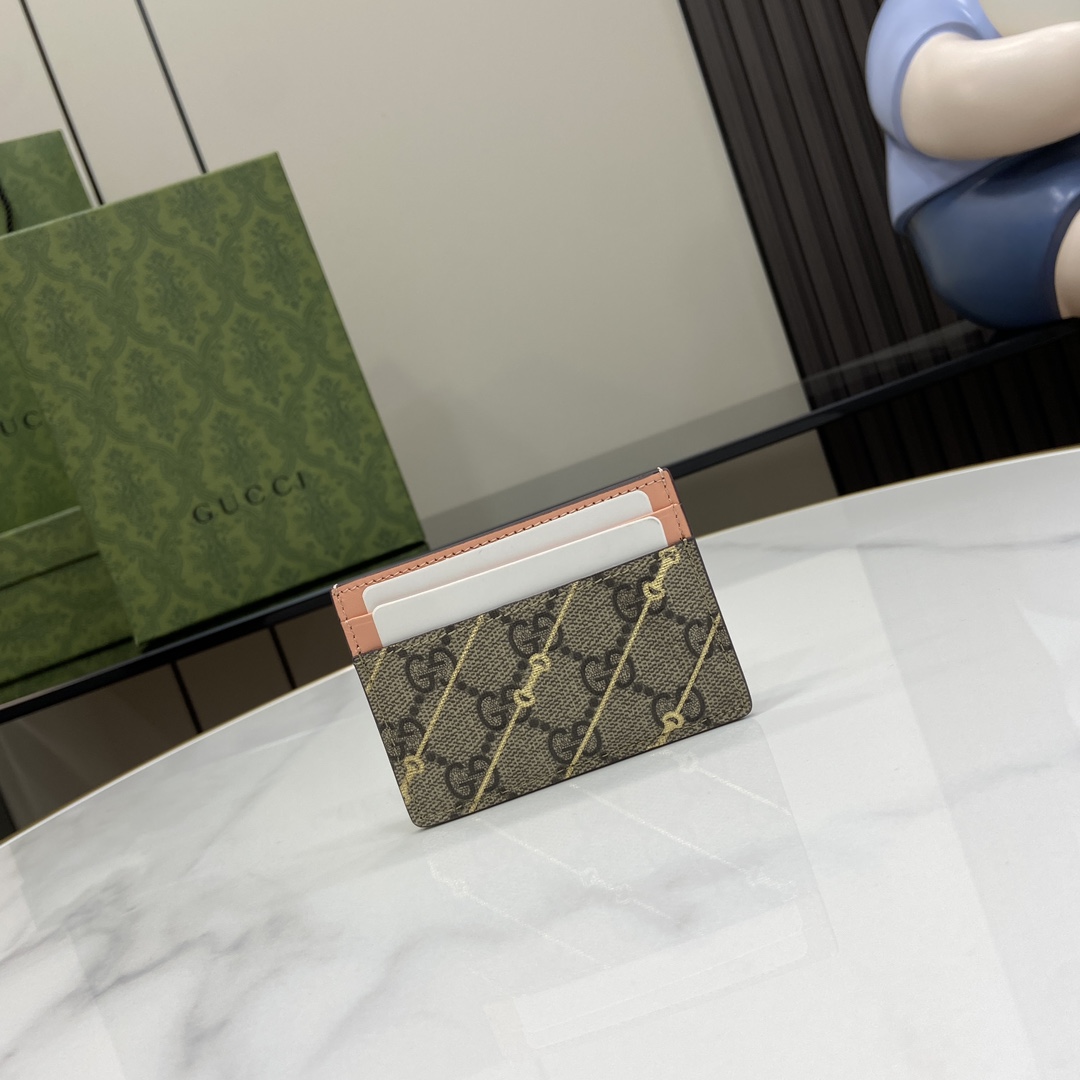 Gucci Card Case With Horsebit Print - DopestKickz