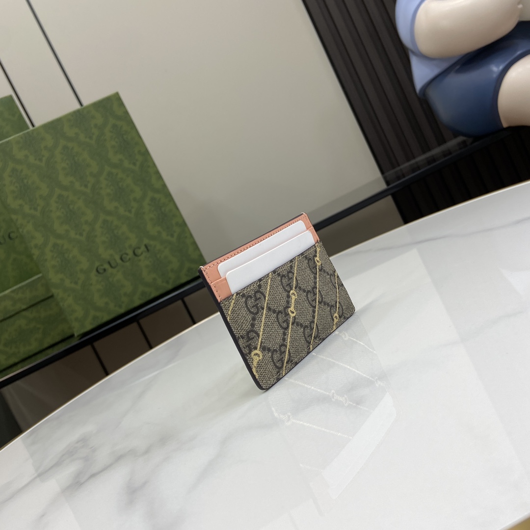 Gucci Card Case With Horsebit Print - DopestKickz
