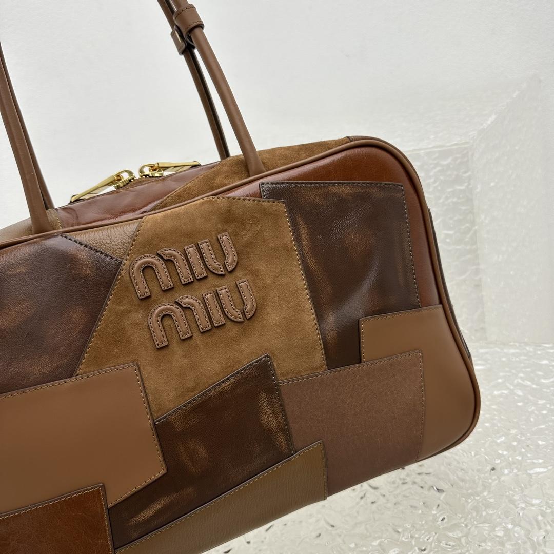 Miu Miu Leather Patchwork Bag - DopestKickz