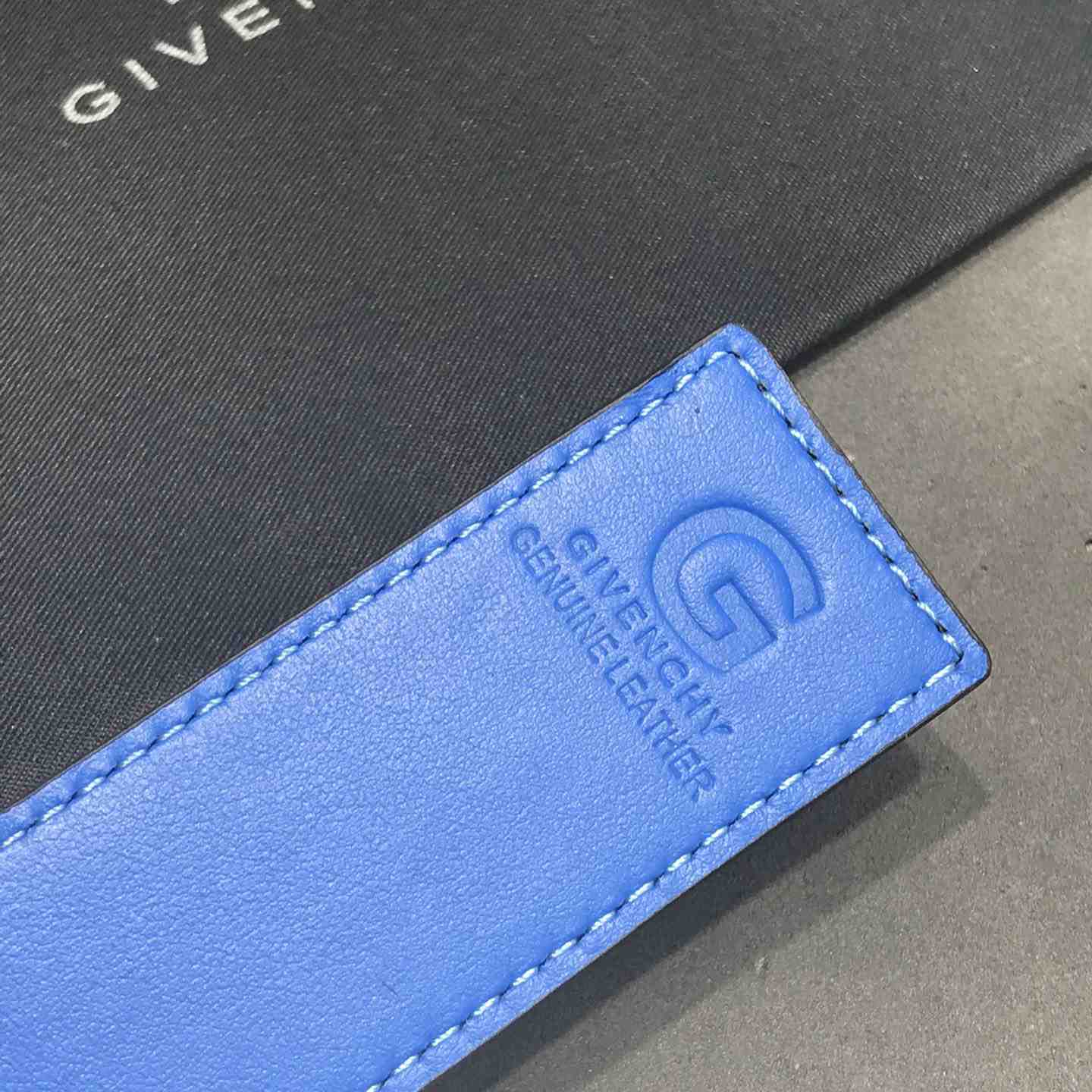 Givenchy 4G Reversible Belt In Leather And 4G Coated Canvas - DopestKickz