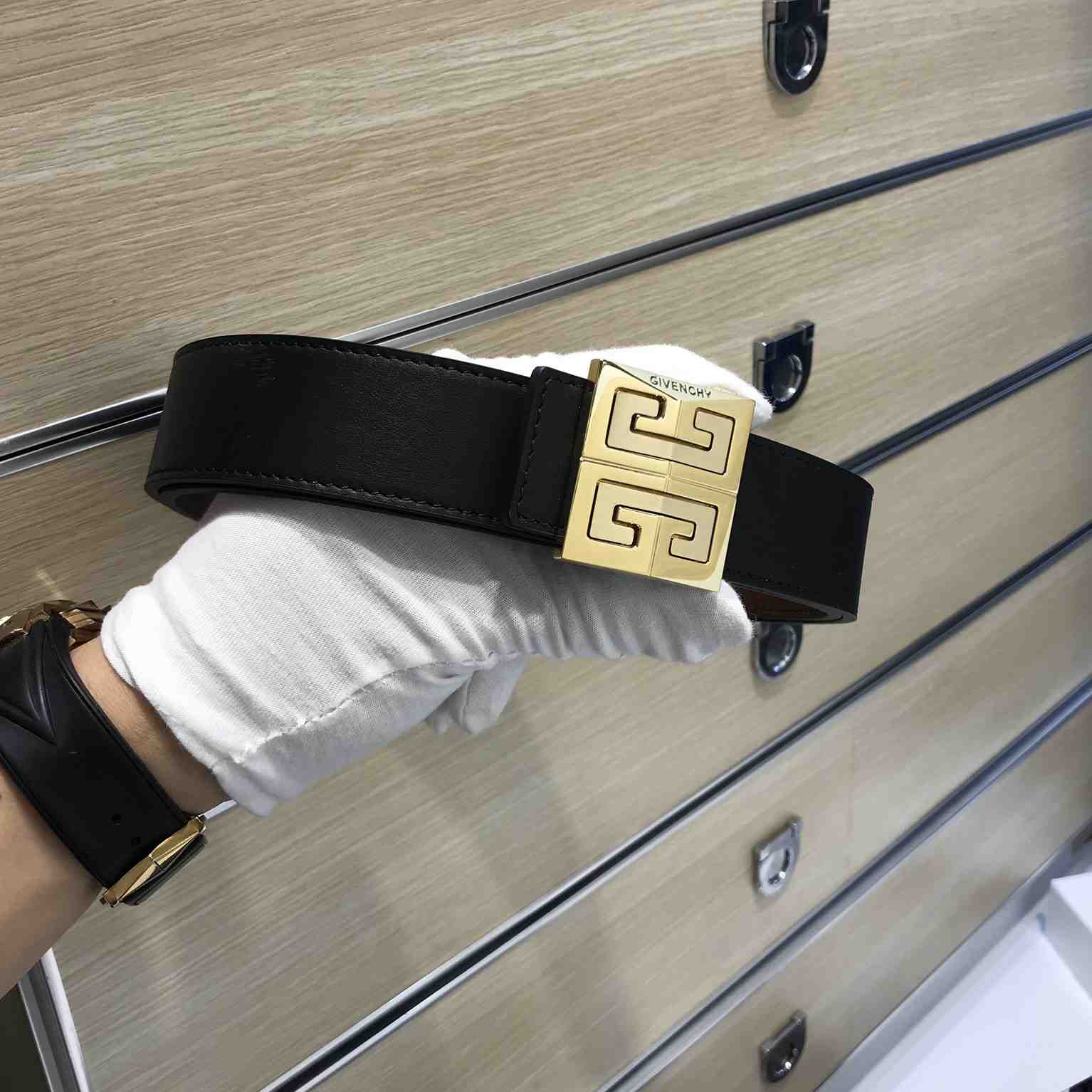 Givenchy 4G Reversible Belt In Leather  - DopestKickz