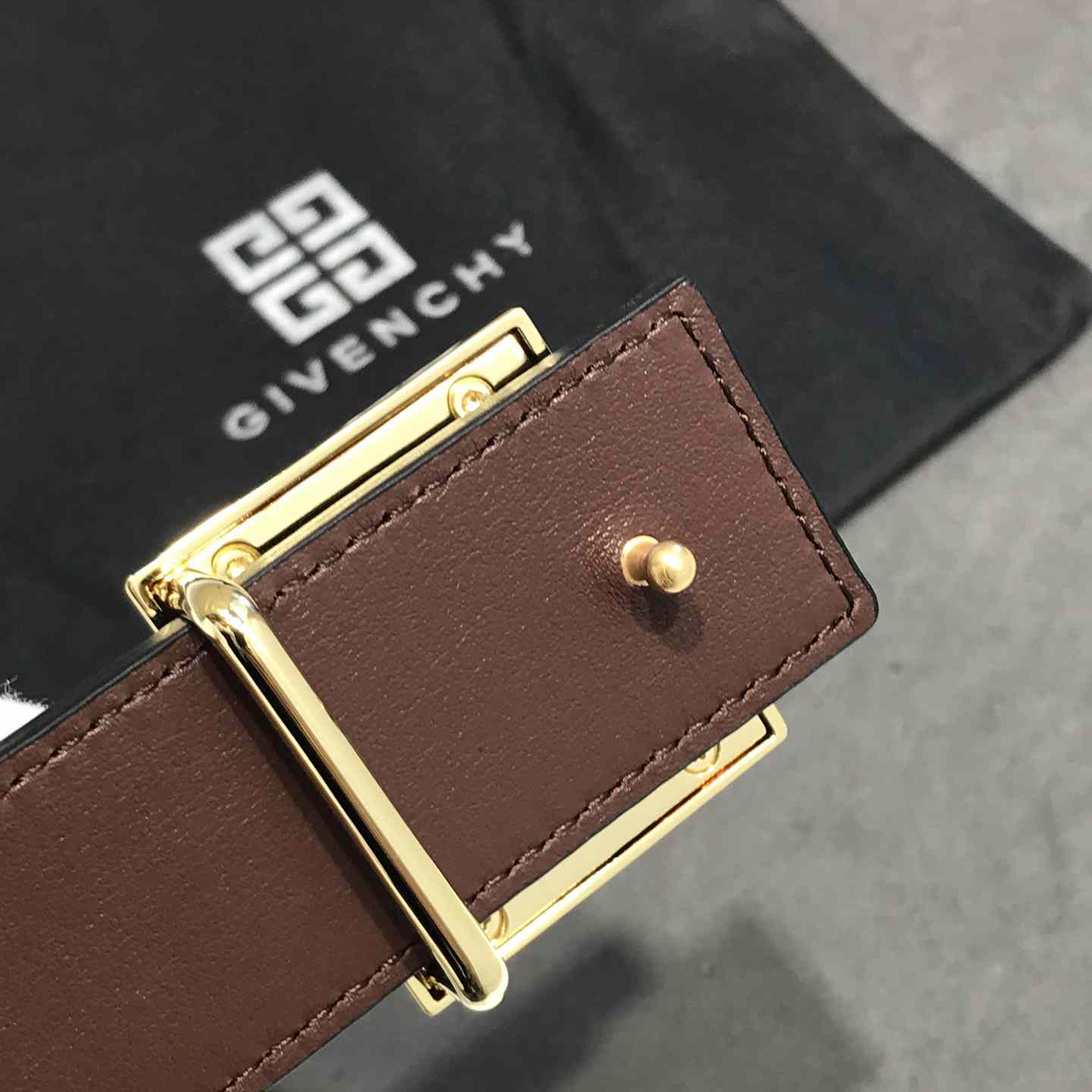 Givenchy 4G Reversible Belt In Leather  - DopestKickz