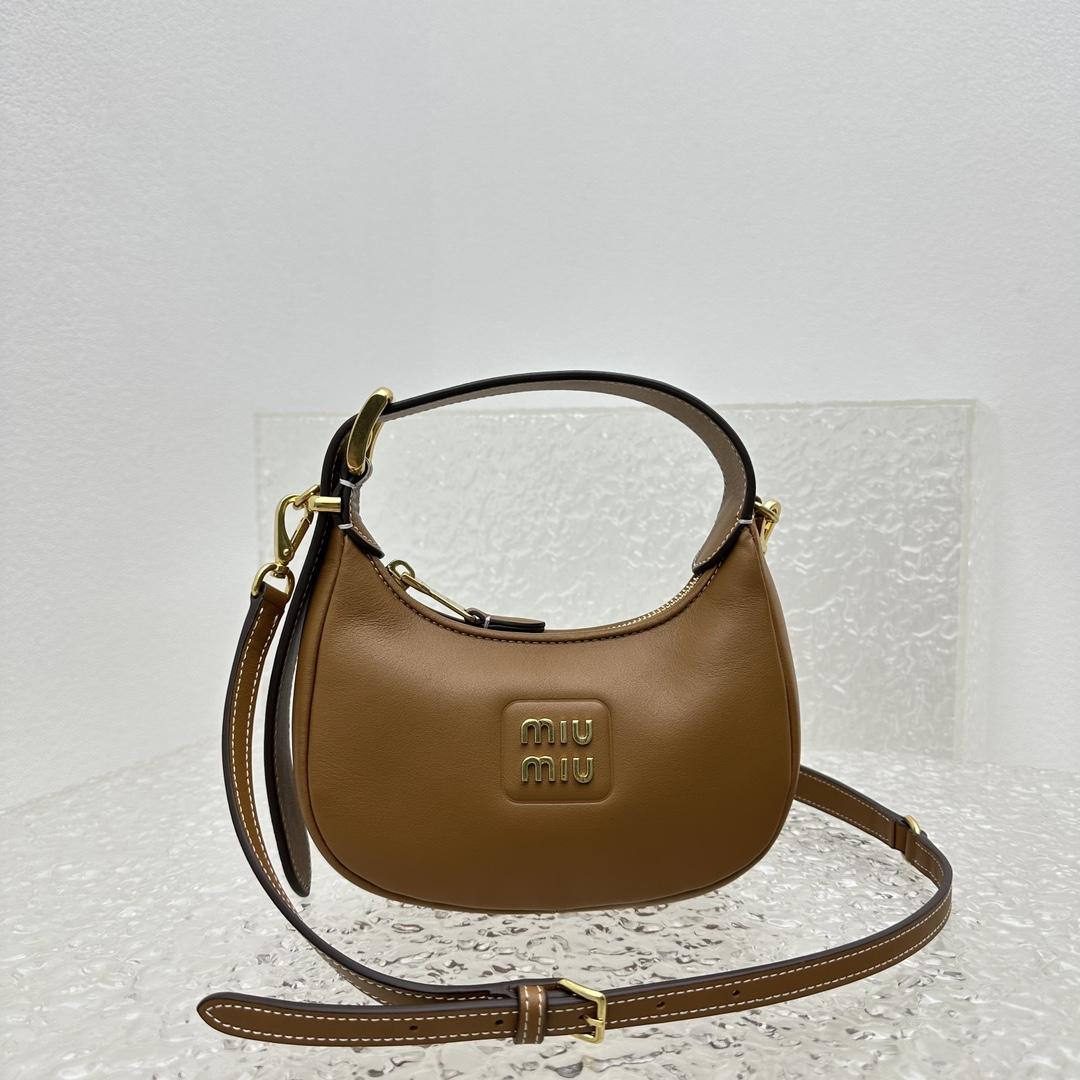 Miu Miu Leather Hobo Bag - DopestKickz