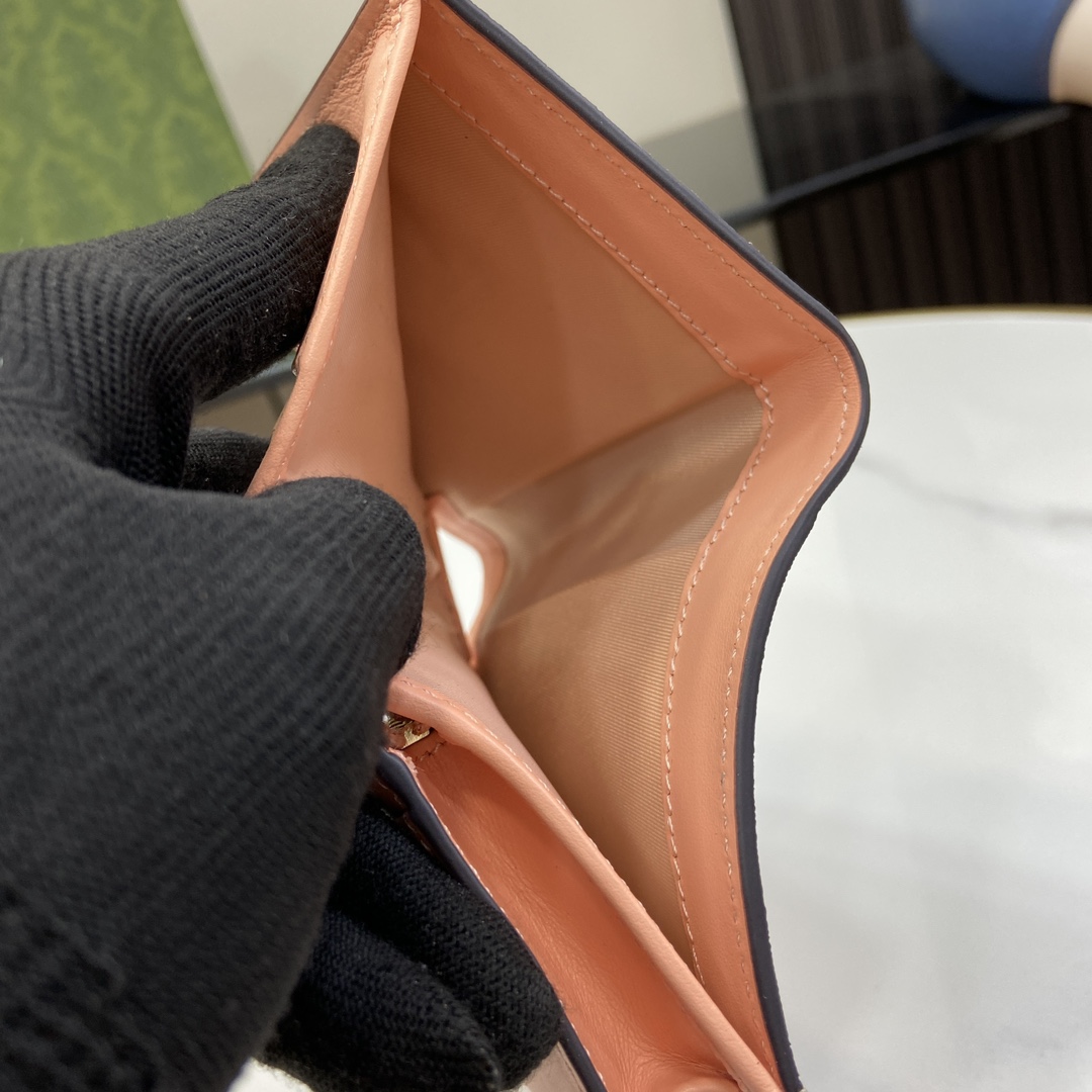 Gucci Card Case Wallet With Horsebit Print - DopestKickz