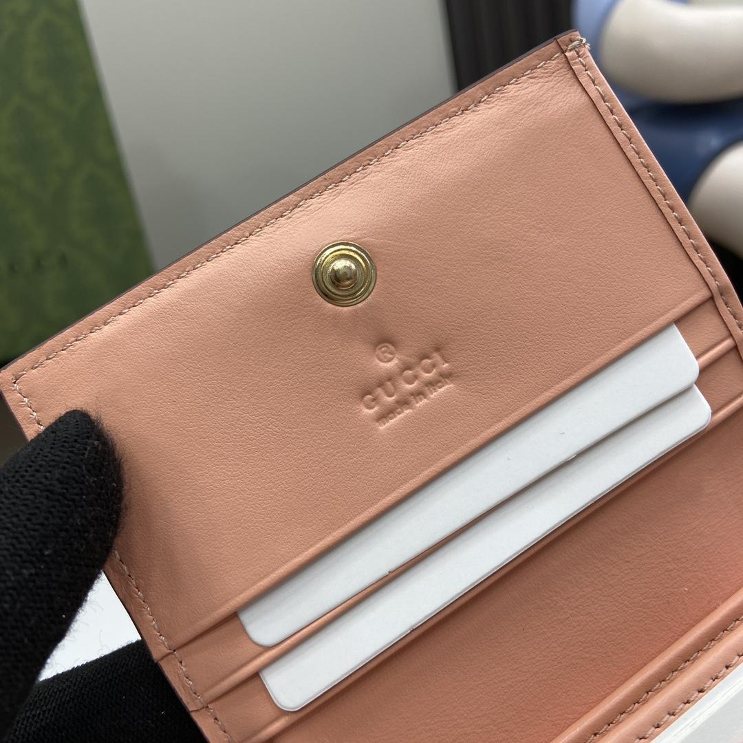 Gucci Card Case Wallet With Horsebit Print - DopestKickz