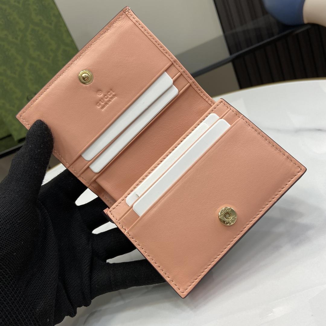 Gucci Card Case Wallet With Horsebit Print - DopestKickz