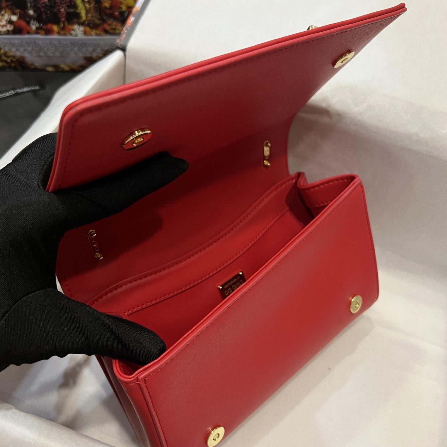 Dolce & Gabbana Nappa Mordore Leather DG Girls Bag - DopestKickz