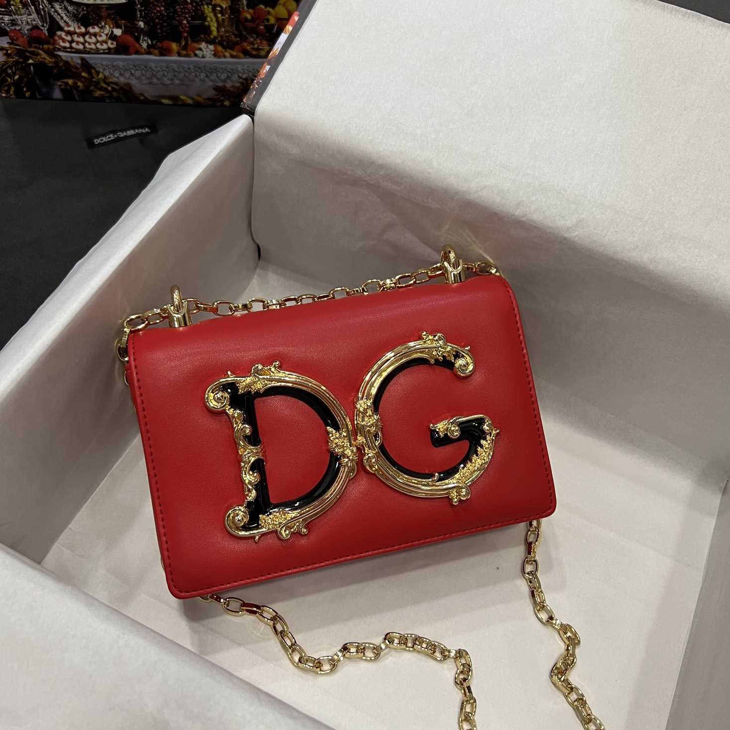Dolce & Gabbana Nappa Mordore Leather DG Girls Bag - DopestKickz