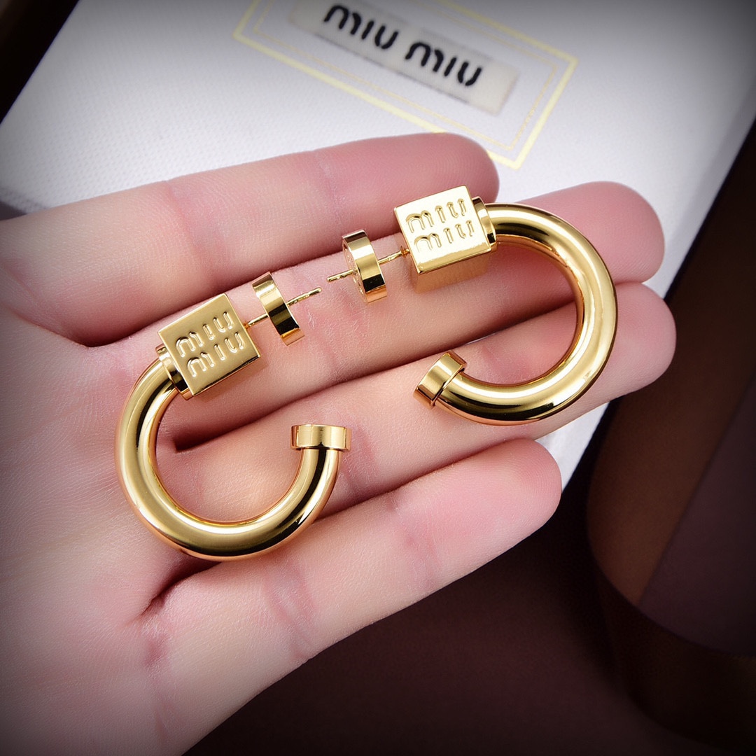 Miu Miu Metal Earrings - DopestKickz
