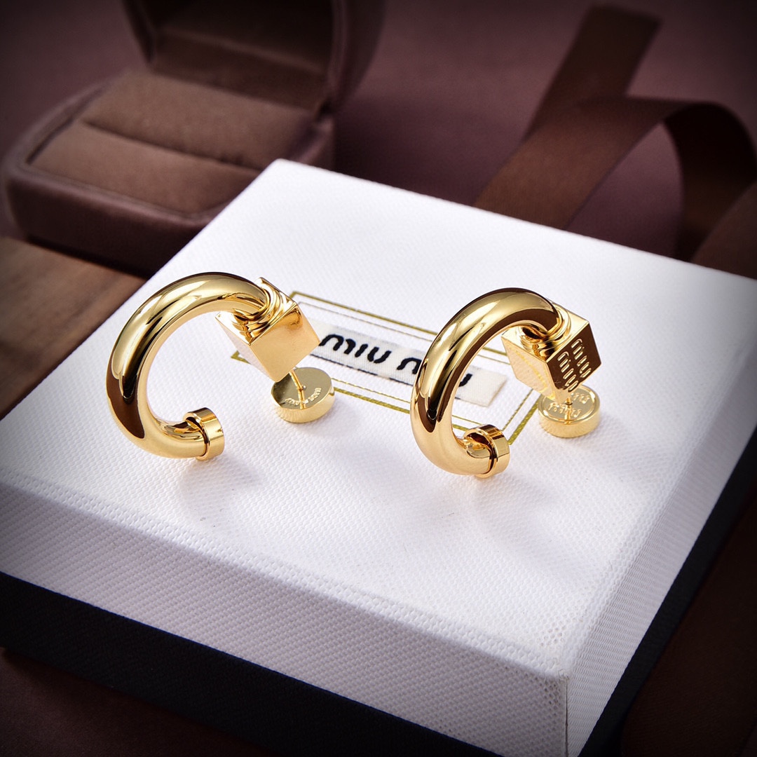 Miu Miu Metal Earrings - DopestKickz