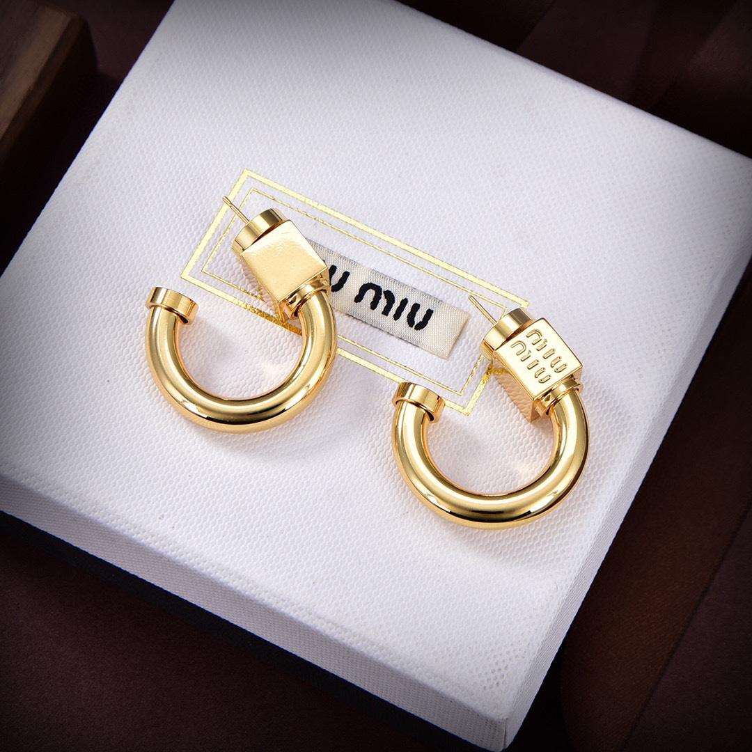 Miu Miu Metal Earrings - DopestKickz