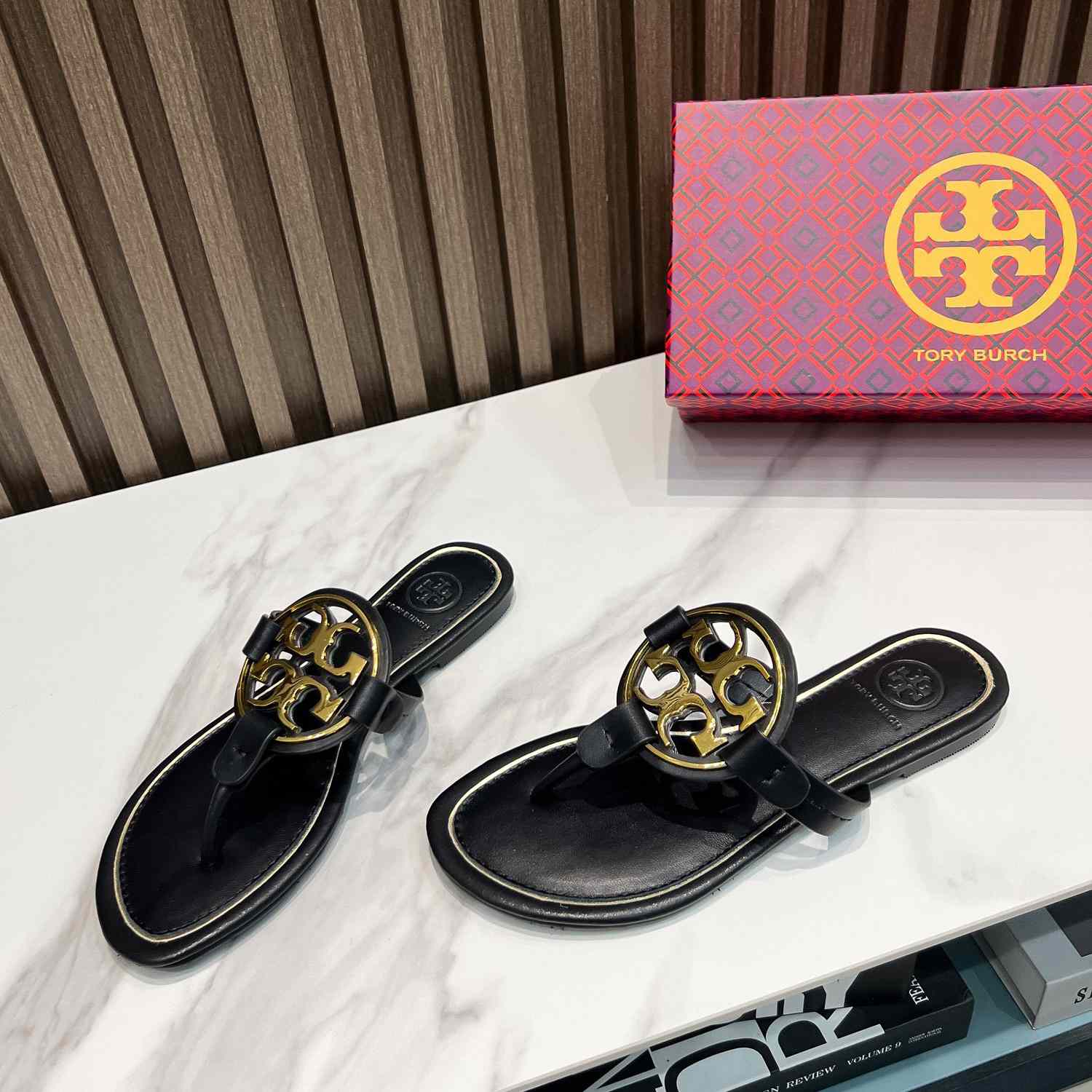 Tory Burch Leather Thong Sandals  - DopestKickz